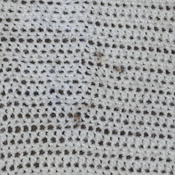 Handmade Crochet Dream Blanket Soft Multicolor Border Inspirational Throw Y2K - Picture 6 of 6